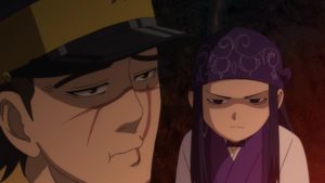 Asirpa chides Sugimoto